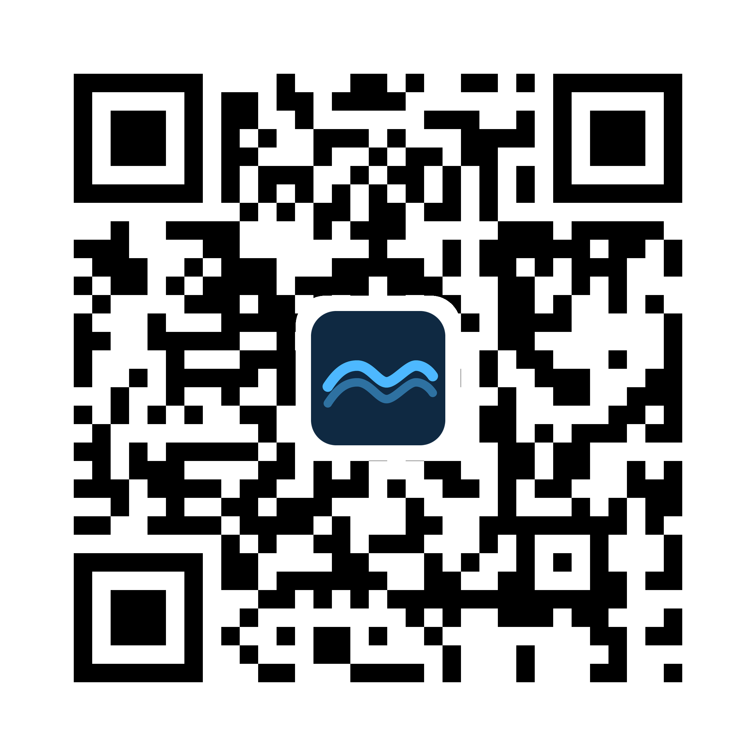 QR code that opens HighSlack on the App Store